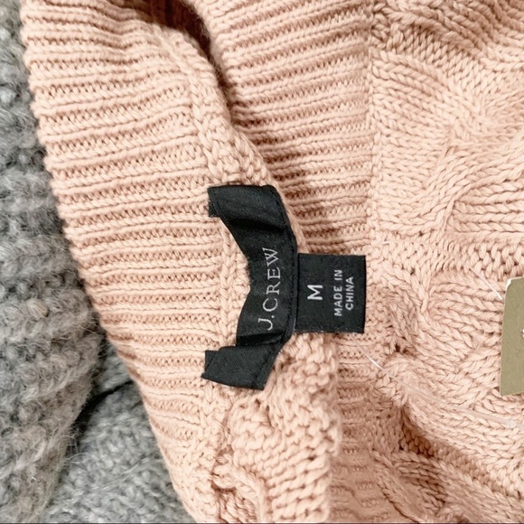 J. Crew Relaxed-Fit Cable-Knit Crewneck Sweater - Picture 10 of 10